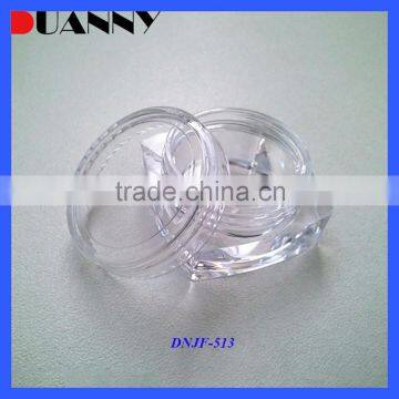 5g Clear Square Powder Jar Packaging,5g Clear Powder Jar