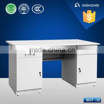 China manufacturer supply office desk with two cabinet locker/computer desk/metal desk