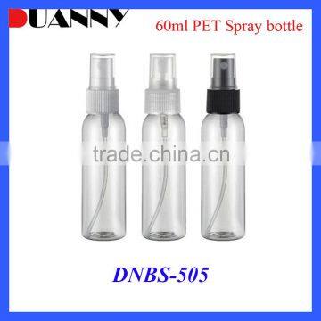 WHOLESALE 60ML SPRAY BOTTLE WITH FINE MIST, PET PLASTIC SPRAY BOTTLE 60ML