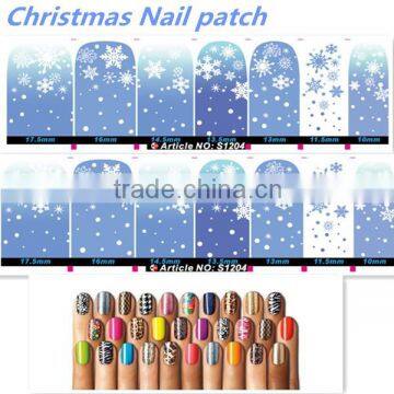 Factory price Christmas decals nail foil nail charms Nail art sticker nail supplies factory