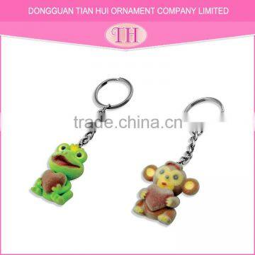 Superior quality customize metal key chains frog monkey models keychain manufacturers in china