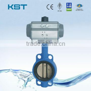 Pneumatic Wafer Butterfly Valve, Cast Iron Butterfly Valve