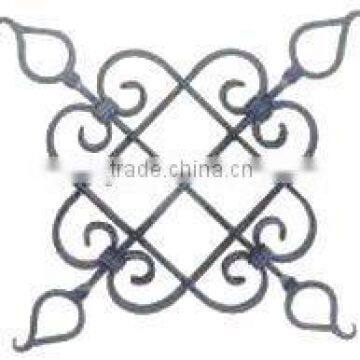 powder coated wrought iron decorative components for gate