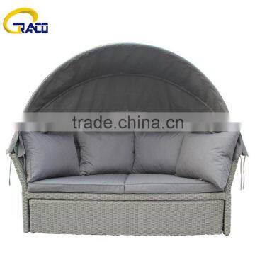 Canopy daybed rattan garden furniture outdoor