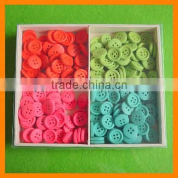 Small Round New Design Wood Button