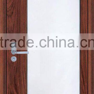 wood glass door design