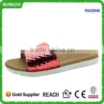 Latest slipper/fancy and flat plastic beach slippers