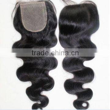 Alibaba express cheap human body wave brazilian lace front closure