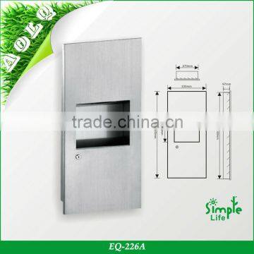 Paper Towel Dispenser With Wastebin In Stainless Steel