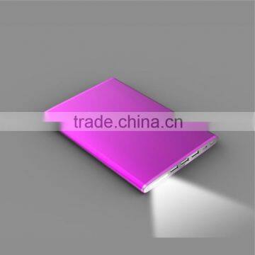 waterproof solar cell power bank 20000mah