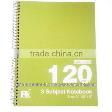 120 sheet 3 Subject Notebook