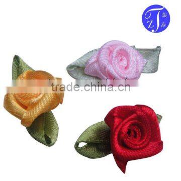 Vatious of mini ribbon flowers for craft decoration festival celebration