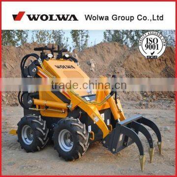 GN380 hydraulic wheeled style dumper mini skid steer loader with all kinds of parts