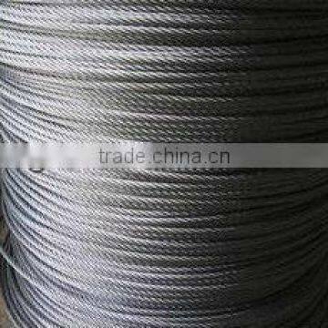 6x7+FC Stainless Steel Wire Rope Diameter 8mm for Colliery use