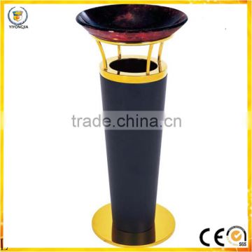 hotel standing trash bin rubbish bin garbage barrel with ashtry