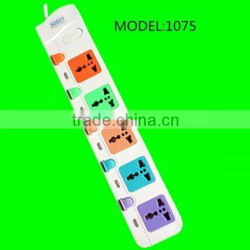5 gang power supply generator off on on toggle industrial electric switch outlet multi extension cord with fuse 13a socket