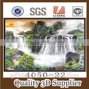 2016 Custom Plastic Moving Lenticular 3D Picture With Lake From China Factory photo-2