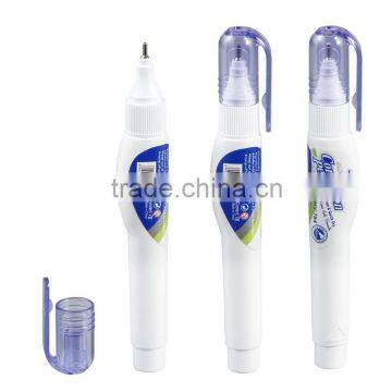 Enviromental High quality Metal tip Correction fluid 7ml correction pen HY-704 liquid corrector