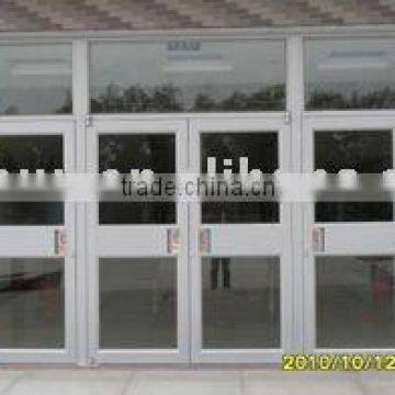 KFC Door,Modern Alunimum Door,center double door with two single door beside,widelt used for buildings