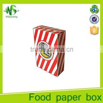 Customized printing disposable paper popcorn boxes