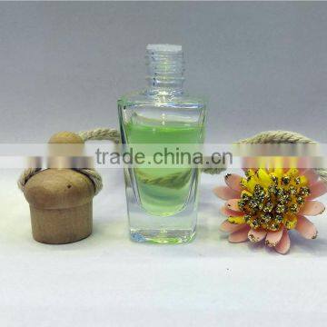 Wooden Cap Glass Refill Empty Car Perfume Diffuse Hanging Bottle photo-4