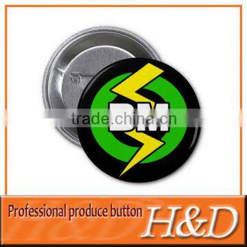 fashionable tinplate badge with custom logo