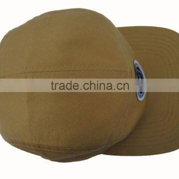 5 Panel Cap With Woven Label Badge Logo/printed Tape Stranpback Hat and Cap photo-4