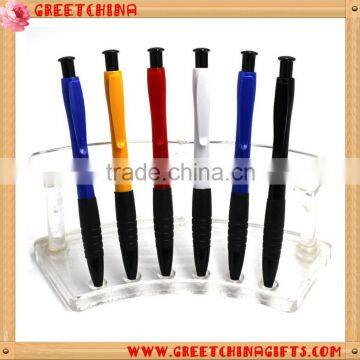 Custom Printed LOGO Clips Colorful Plastic Ballpoint Pen With Colorful Barrel photo-6