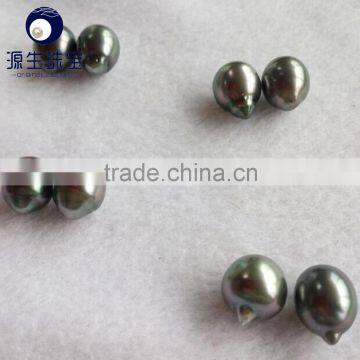 High Luster AA Peacock Green Baroque South Sea Pearl Tahitian photo-2