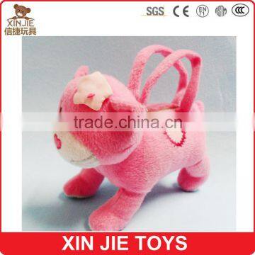 custom plush animal shape bag