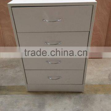 Cheap Melamine White Color Living Room Chest of 5 Drawers Designs