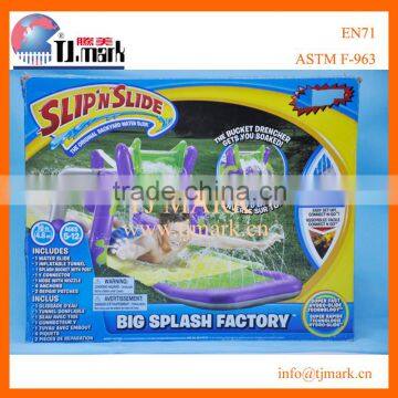 GARDEN GAME BIG INFLATABLE SPLASH FACTORY WATERSLIDE