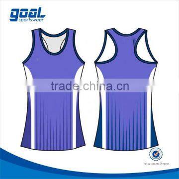 Unique design team custom sublimation netball dress uniform