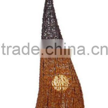 Modern coffee rattan floor lamp/light