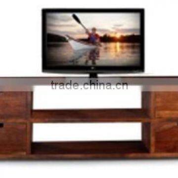 Wooden TV Unit 4 Drawer 2 sheves