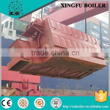 Wood pellet fired steam boiler