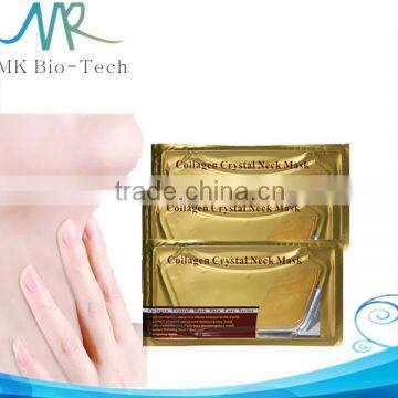 Hot! Collagen Crystal Neck Mask Beauty Salon Anti-wrinkle Gold Neck Mask skin care moisturing and whiten with essential oil