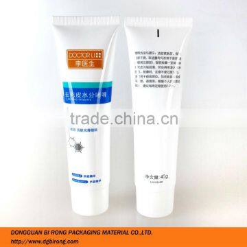 White Plastic Facial Exfoliate Cream Packaging Tubes