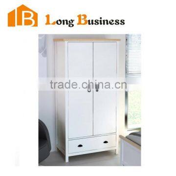 LB-DD3009 KD wooden grain melmianed MDF for 4 doors bedroom wardrobe design