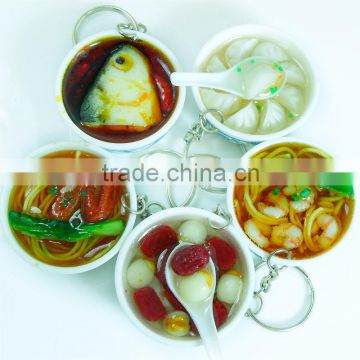 Custom Simulated Food 3D Plastic Keychain/OEM design Food Shaped 3D Plastic Keychain/Customized 3D Plastic Keychain Factory