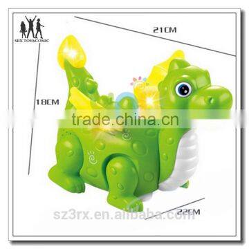 Newest Style Cartoon Animal dragon plastic Baby Educational Toy, factory custom Animal Story Intelligence Developing Toy