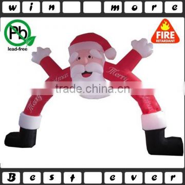 outdoor inflatable christmas/santa arch for decoration