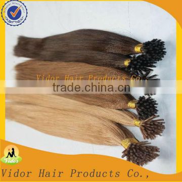 100% Human Hair Extension Virgin Remy Brazilian I Tip Hair