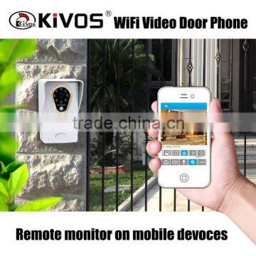 KIVOS P2P wifi and ip video door phone with real time intercom