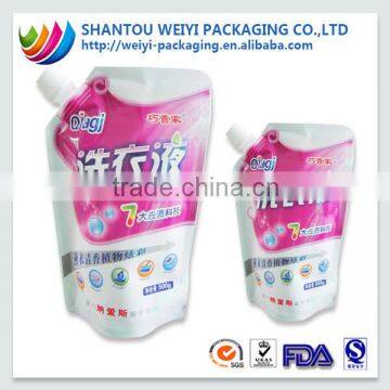 custom liquid stand up spout pouch for wholesale