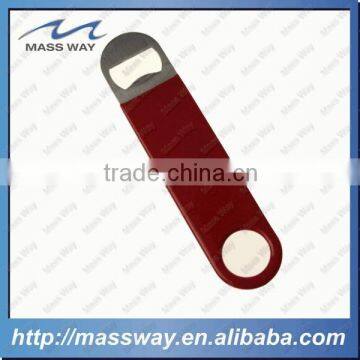 promotional custom soft PVC bar blade wrap beer bottle opener