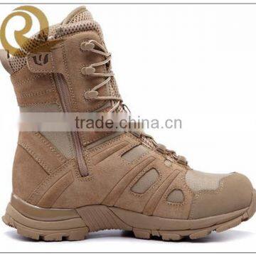 Brown genuine leather cheap price combat elite tactical boots