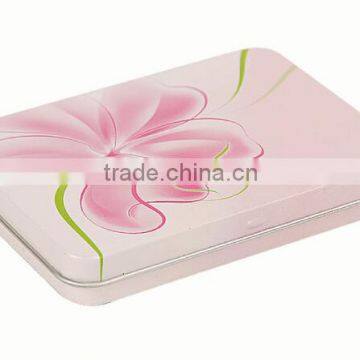 Newly design Square Gift Package Hinged Lid Tin Box for Wholesale Factory Directly 2016 Hot-sell Hinge Tin Cans