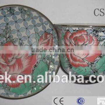 Ceramic material and eco-friendly bulk China tea cup and saucer