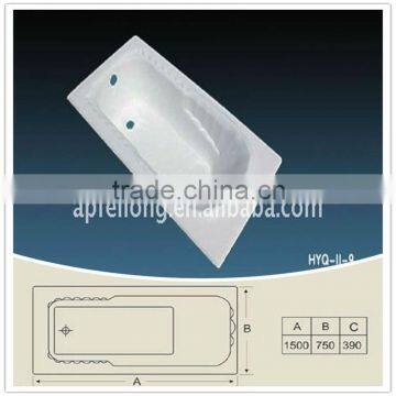 sell senior grade bathtub/Casting Enamel Bathtub/bath manufacturer 1600mm 1800mm